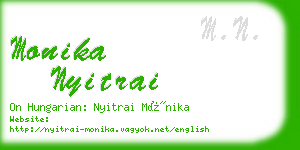 monika nyitrai business card